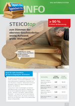 Direkt begehbare Holzfaserdämmplatten: SteicoTop
