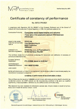 STEICOjoist and STEICOwall according to ETA-20/0995 Certificate of constancy of performance